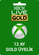 Xbox Live 12 Ay Gold Üyelik