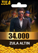 Zula 34.000 Altın