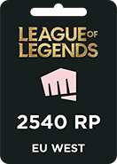 League Of Legends Eu West 2540 Riot Points
