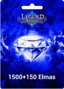 Legend Online 1500 +150 Elmas