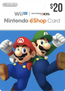 Nintendo eShop Gift Cards US 20 Dolar
