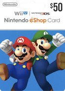 Nintendo eShop Gift Cards US 50 Dolar