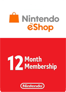 Nintendo eShop Gift Cards 12 Month Membership US