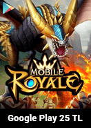 Mobile Royale Crystals Google Play 25 TL Bakiye