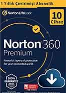 Norton 360 Premium 10 Cihaz / 1 Yıl Dijital Lisans + 75 GB Bulut Yedek