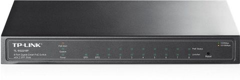 TP-LINK 10/100/1000Mbps 8xPort PoE 2 SFP Çelik Kasa Switch