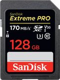 SANDISK 128 GB Extreme Pro SDHC 95 MB Class 10 SD-MMC Kart