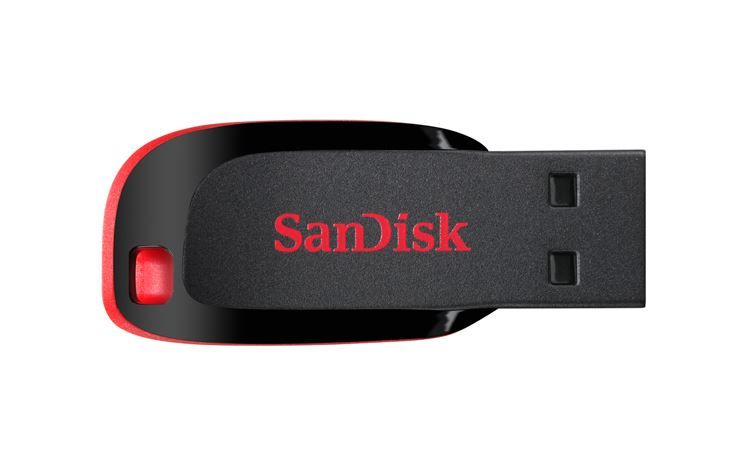 SANDISK 128GB Cruzer Blade 2.0 Siyah USB Bellek