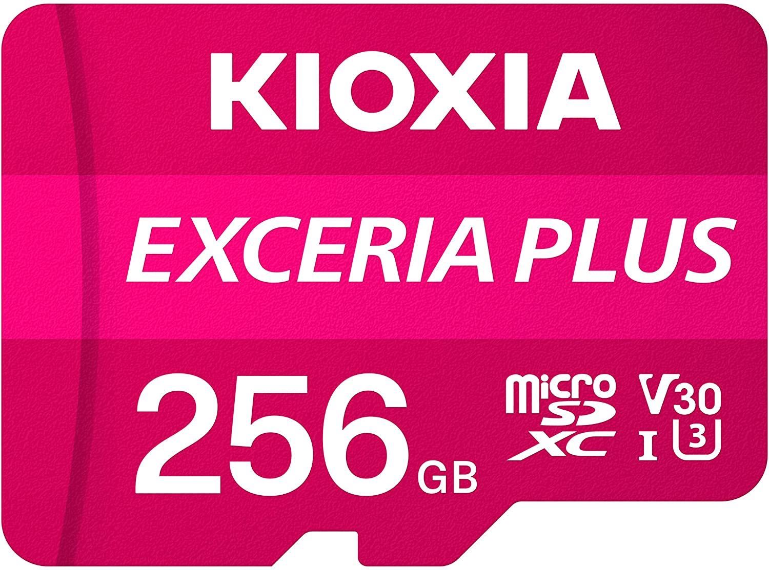 KIOXIA 256GB EXCERIA PLUS microSD C10 U3 V30 UHS1 A1 Hafıza kartı