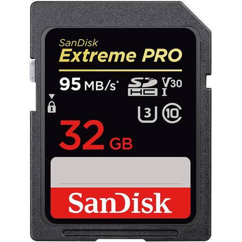 SANDISK 32GB Extreme Pro SDHC 95MB Class 10 SD-MMC Kart
