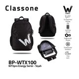 CLASSONE BP-WTX100 WTXpro Serisi15.6" Laptop Notebook Sırt Çantası Siyah