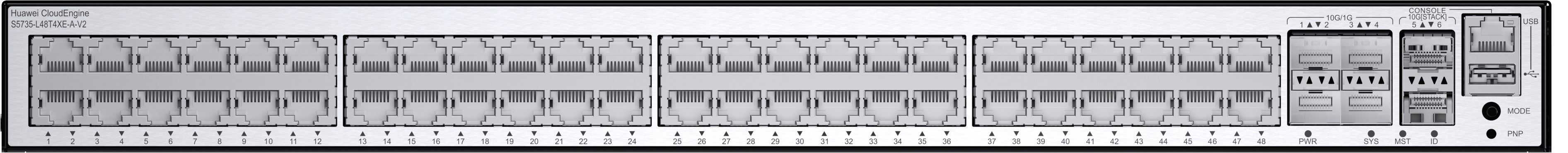 HUAWEI 10/100/1000Base-T 48 port 4 x 10 GE SFP+ port 2 x12GE stack port switch