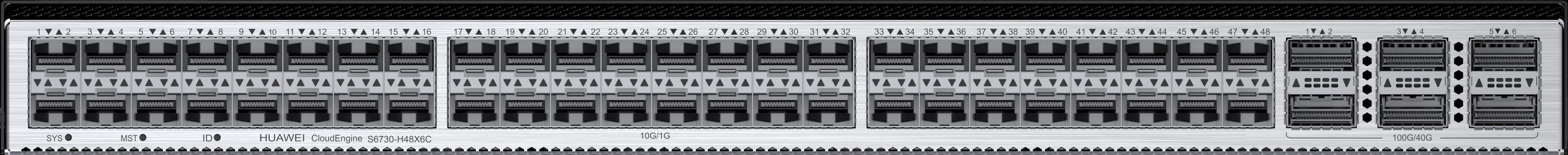 HUAWEI 48 x 10 Gig SFP+ 6 x 40/100 Gig QSFP28 Port