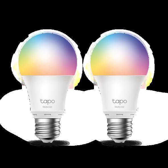 TP-LINK Tapo Smart Wi-Fi Light Bulb Multicolour 2-Pack